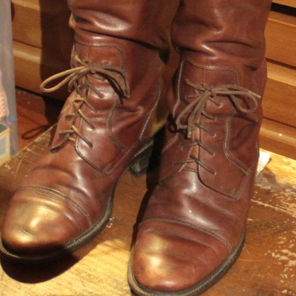 Vintage Joan David Breakfast Club Leather Riding Boots - Picture 1 of 5